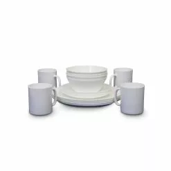 Vango Opal Geschirrset, 16-teilig, Weiß