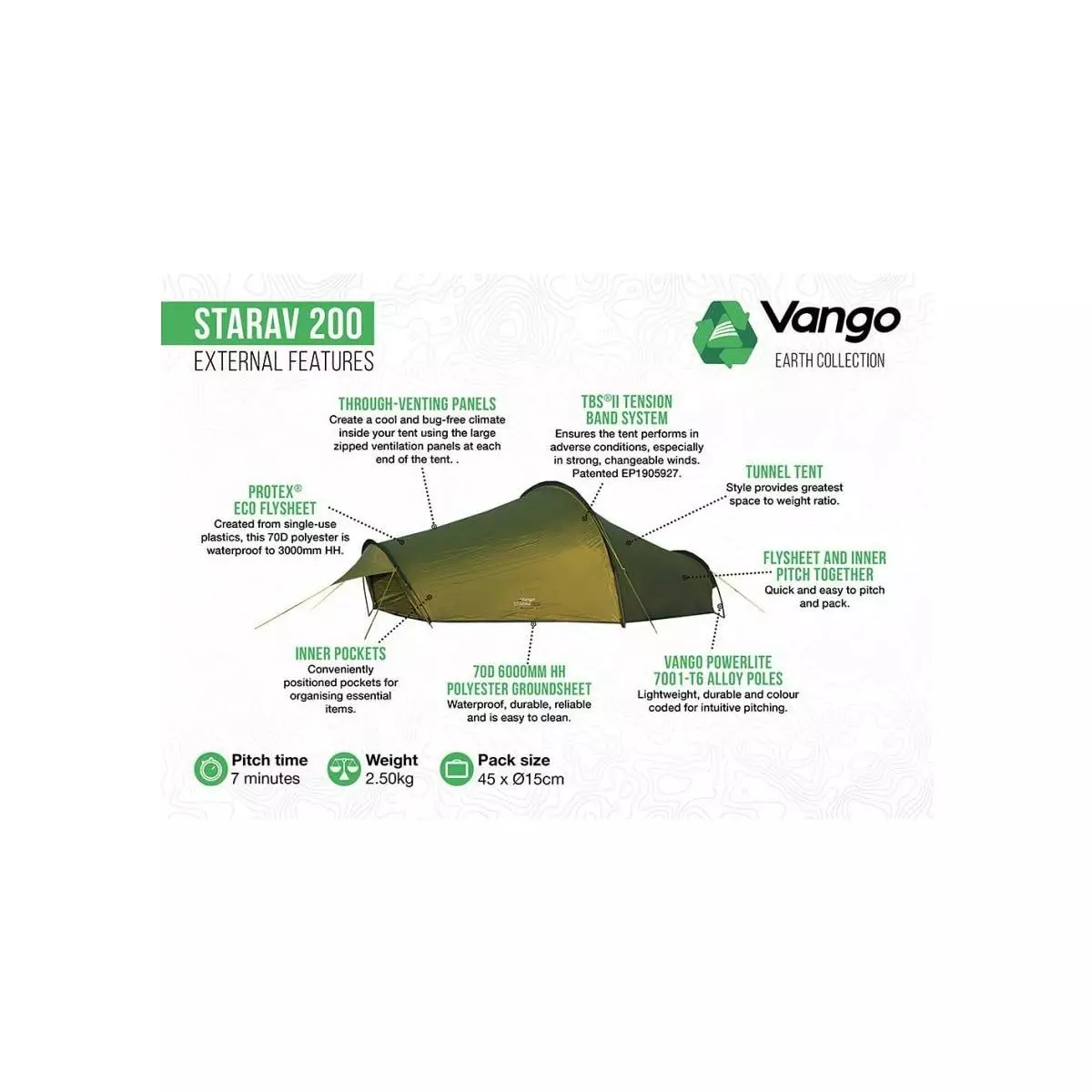Vango Starav Tunnelzelt, 2-Personen – Bild 6