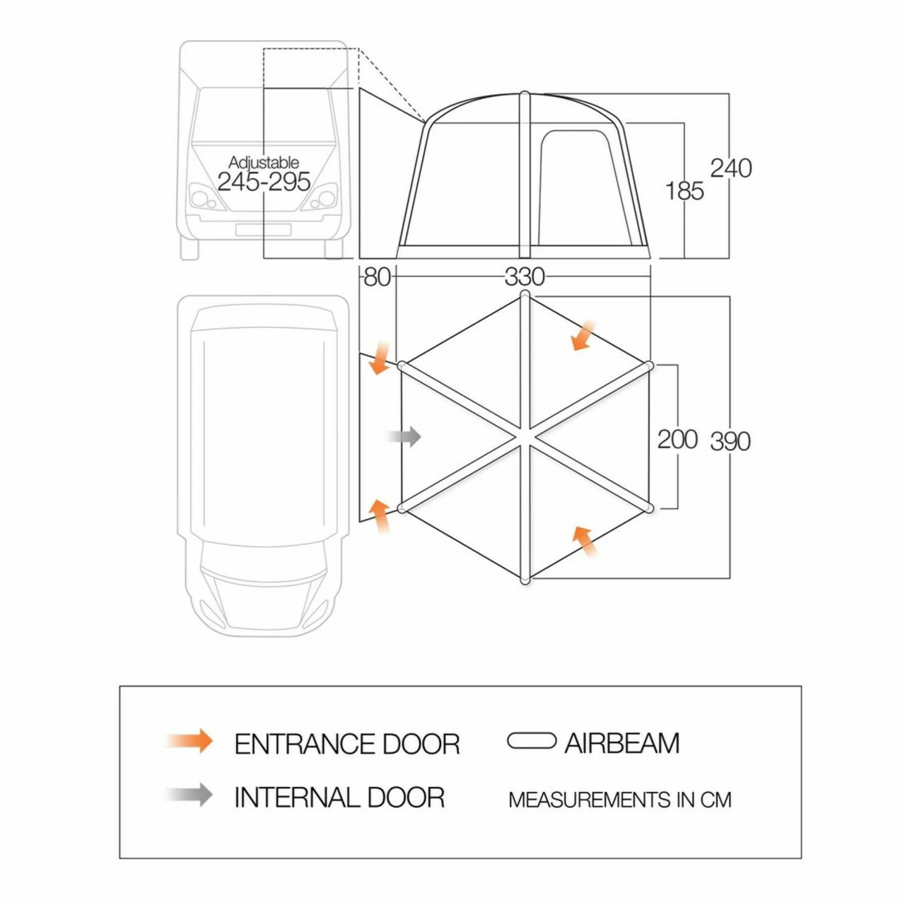 Vango Airhub Hexaway II Tall Wohn- Und Reisemobilvorzelt – Bild 2