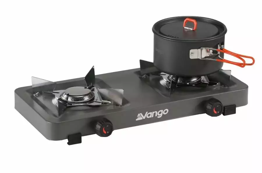 Vango Blaze Double Gaskocher, 2-flammig, Grau