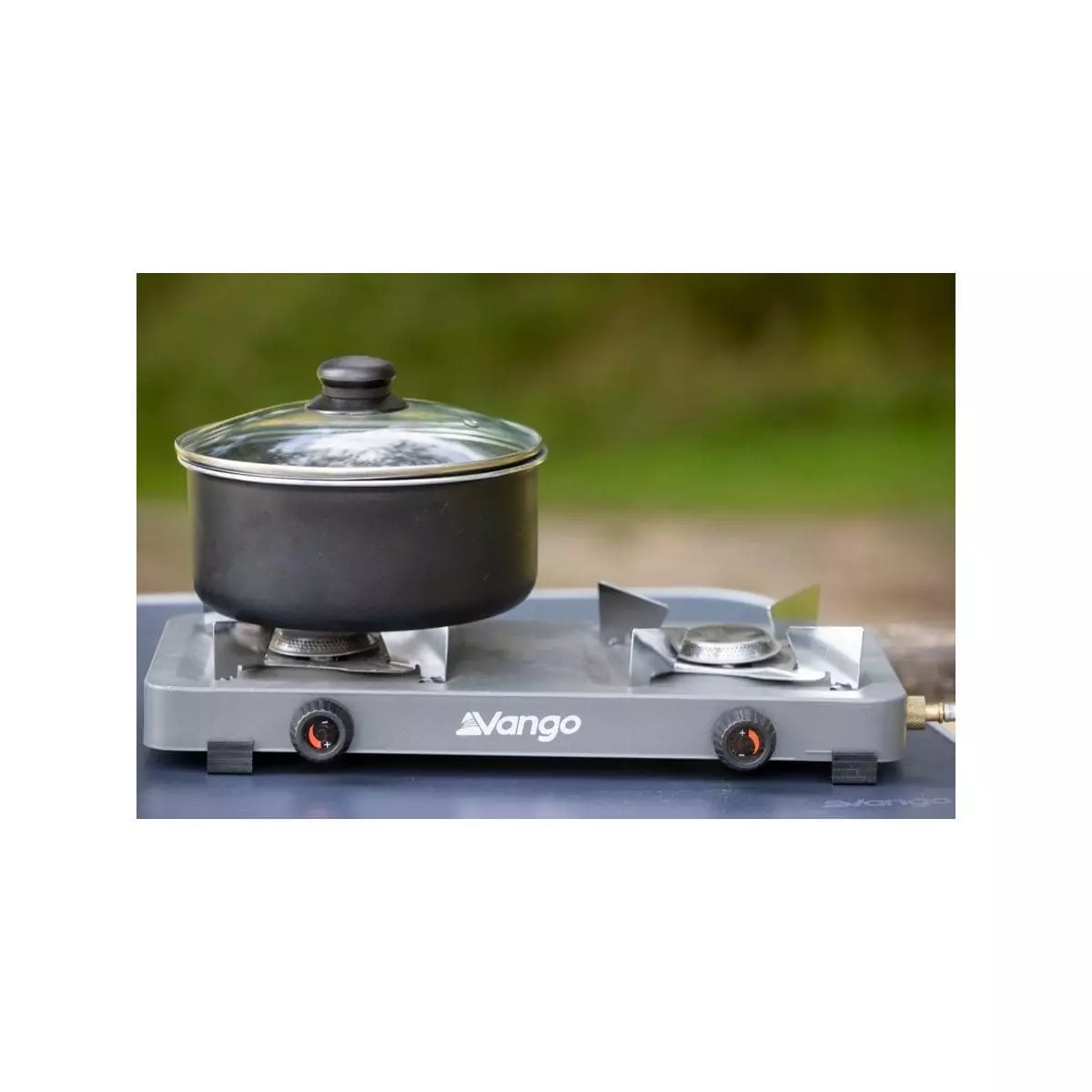Vango Blaze Double Gaskocher, 2-flammig, Grau – Bild 2