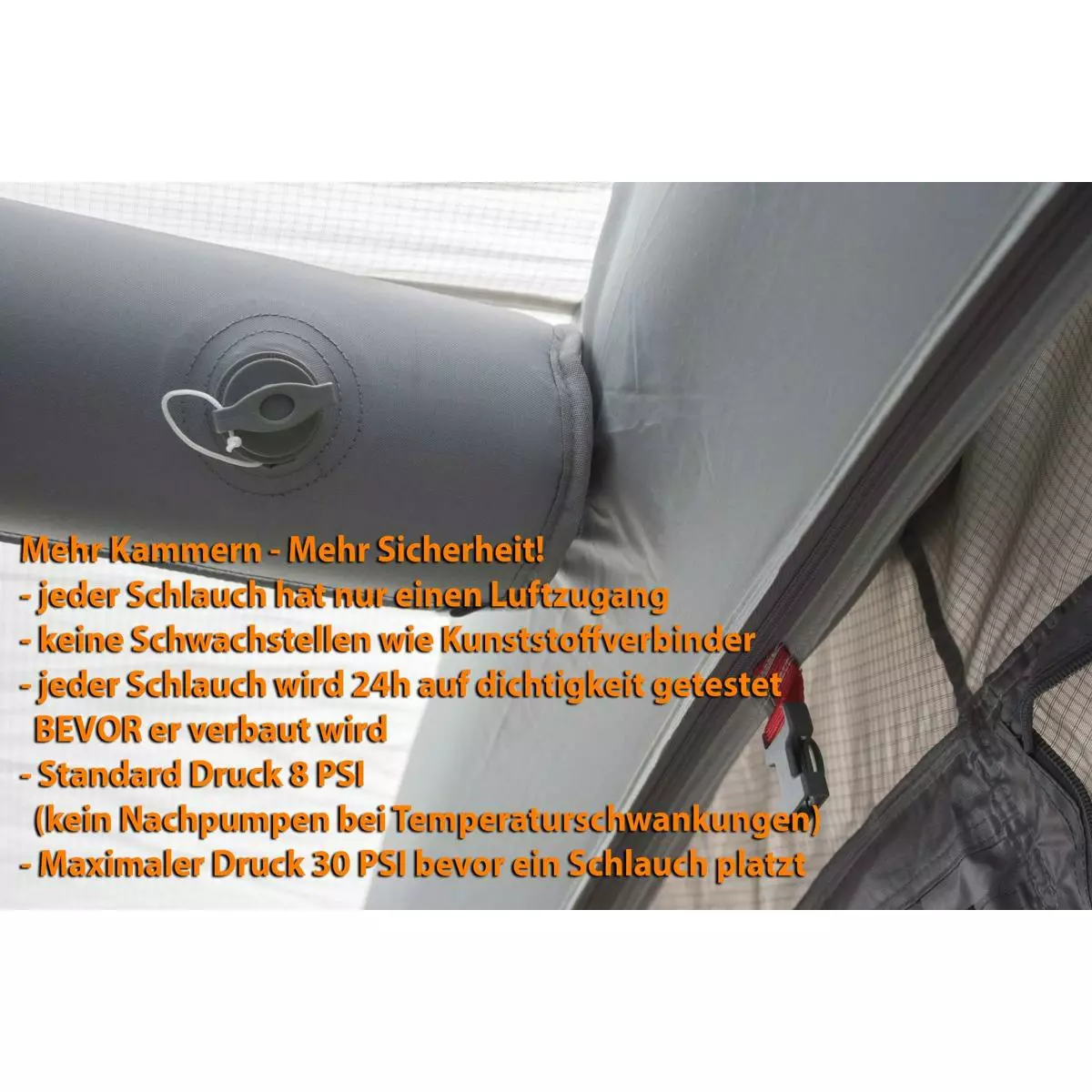 Vango Galli III Low Vorzelt, Cloud Grey, 180-210cm, 250cm – Bild 4