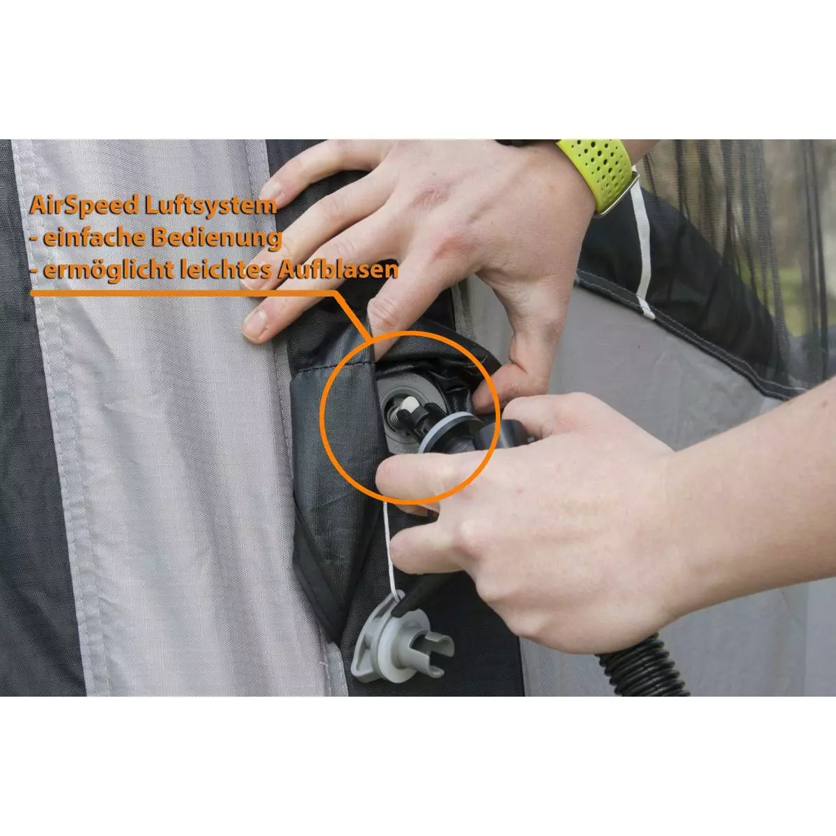 Vango Galli III Low Vorzelt, Cloud Grey, 180-210cm, 250cm – Bild 6