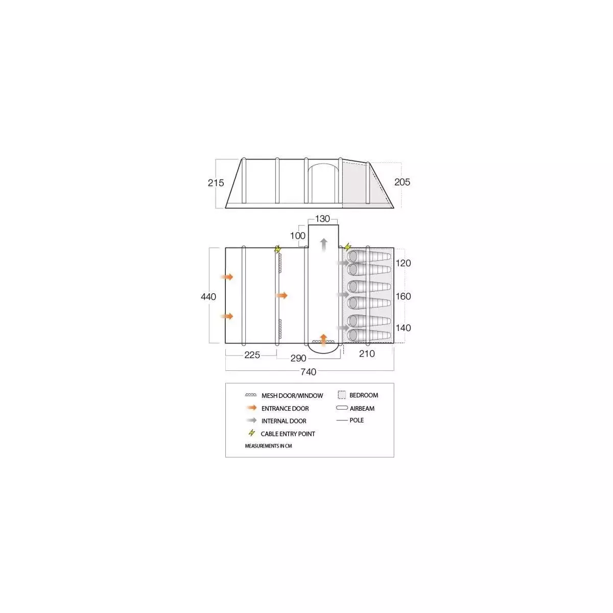 Vango Rome Air XL Tunnelzelt – Bild 14