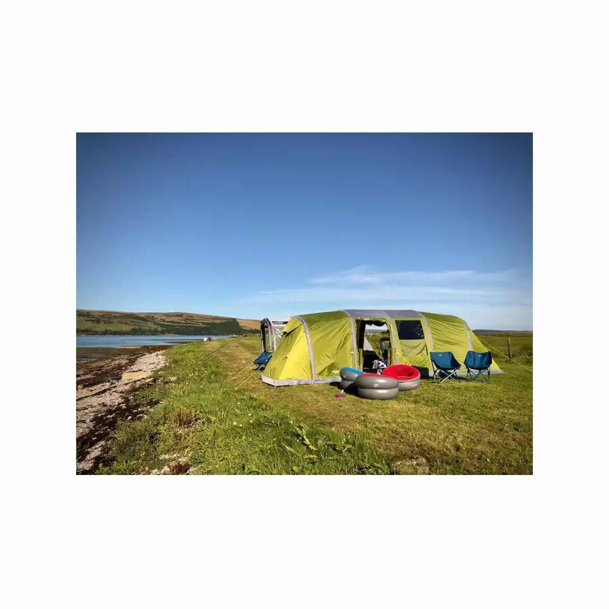 Vango Longleat II Air 800XL Luftzelt, 8-Personen, 265x705cm, Grün – Bild 3